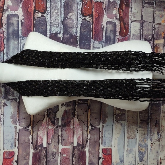 Fishnet Chenille Fringe Scarf - Picture 2 of 4